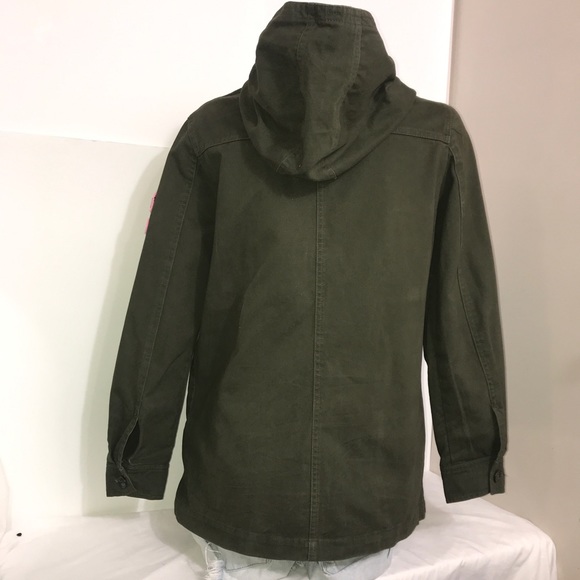 Forever 21 Retro Patch Camo Light Cargo Jacket - Picture 6 of 9